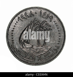 Katar-Münze Stockfoto