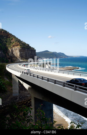 Sea Cliff Bridge, Lawrence Hargrave Drive, Clifton bei Wollongong, New South Wales, Australien Stockfoto