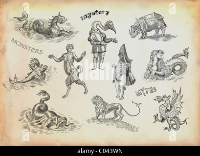 Monster-Abbildung Stockfoto