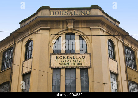 Borsalino-Museum, Alessandria, Italien Stockfoto