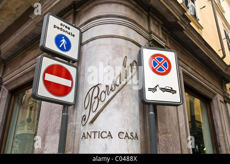 Borsalino Shop, Alessandria, Italien Stockfoto