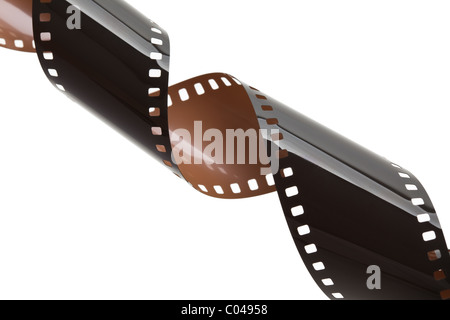 Film Kamera mit weißem Hintergrund Stockfoto