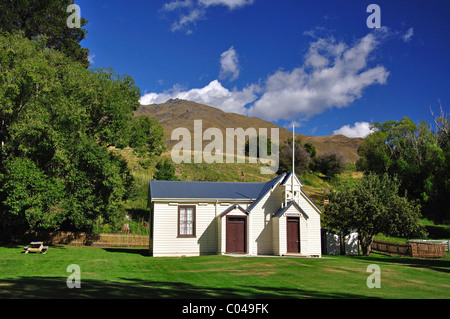 Historische Cardrona Kirche, Cardrona, Region Otago, Südinsel, Neuseeland Stockfoto