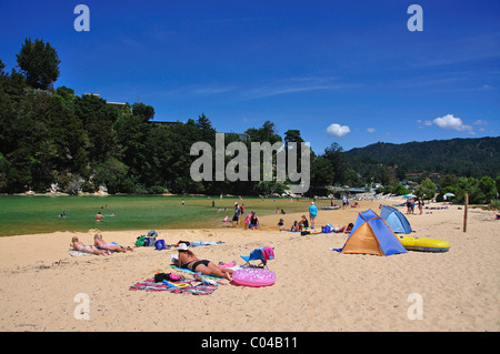 Kaiteriteri Beach, Kaiteriteri, Motueka, Tasman Region, Südinsel, Neuseeland Stockfoto