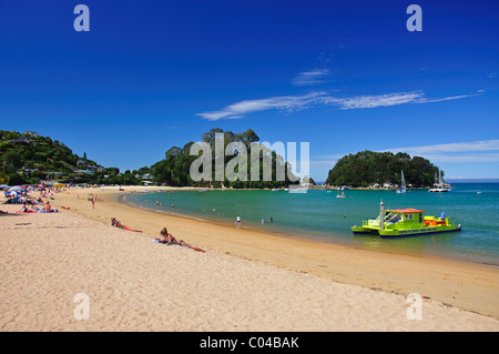 Kaiteriteri Beach, Kaiteriteri, Motueka, Tasman Region, Südinsel, Neuseeland Stockfoto