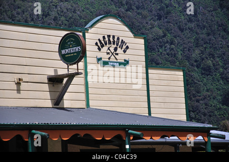 Historischen Jacksons Taverne, State Highway 73, Jacksons, Westland-Distrikt, Region West Coast, Südinsel, Neuseeland Stockfoto