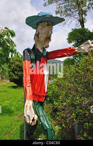 Gold Miner Zinn Statue, Alymer Street, Ross, Westland-Distrikt, Region West Coast, Südinsel, Neuseeland Stockfoto