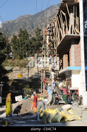 Baustelle in McLeod Gange, Indien Stockfoto