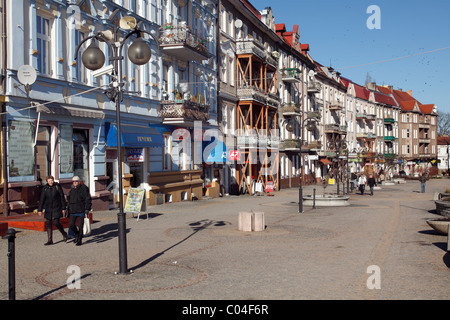Altstadt-Fußgängerzone, Slubice, Polen Stockfoto