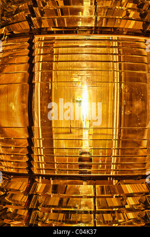 Fresnel-Linse, Maine Leuchtturm Museum, Rockland, Maine, ME, USA Stockfoto