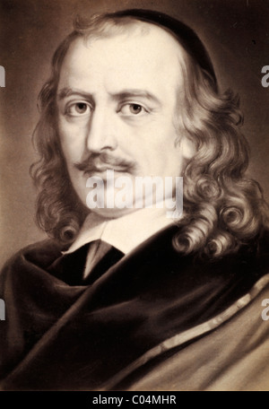 Corneille, französischer Dramatiker Pierre (1606-1684). Porträt. C19th Albumen Print von früheren Malerei. Stockfoto