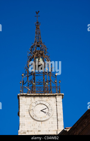 Cathedrale Saint-Jean-Baptiste (geschmiedete Eisen Glockenturm), Place Gambetta, Perpignan, Frankreich, Herbst 2010 Stockfoto