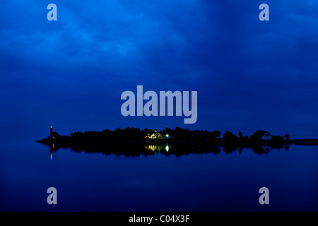 Cranae Insel in der Stadt Gythio, Mani Region Lakonien, Peloponnes, Griechenland Stockfoto