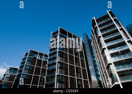 Ein Hyde Park-Luxus-Apartment-Gebäude in Knightsbridge, London Stockfoto