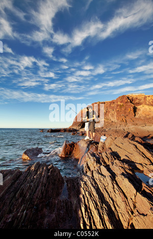 Australier / Fischer Hallett Cove Fleurieu Halbinsel in South Australia Stockfoto