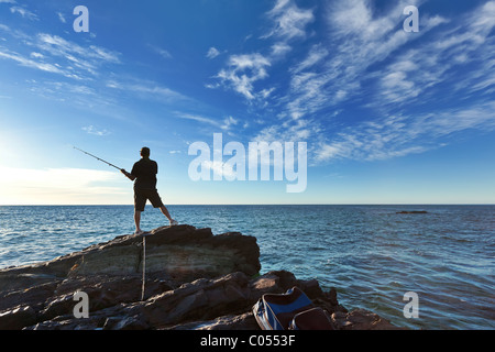 Australier / Fischer Hallett Cove Fleurieu Halbinsel in South Australia Stockfoto