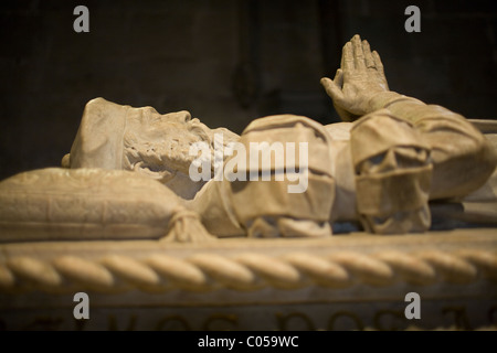 Grab von Vasco Da Gama in Kapelle des Hieronymus-Kloster, Belem, Lissabon, Portugal Stockfoto