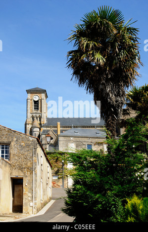 Die Kirche von Talmont St Hilaire in Vendee Frankreich Stockfoto