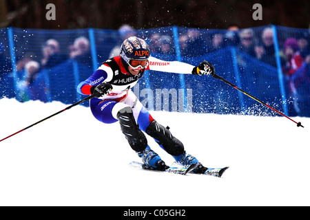 Dominique Gisin (SUI) auf die FIS Alpine Ski-WM in Garmisch-Politbarometer 2011 Stockfoto