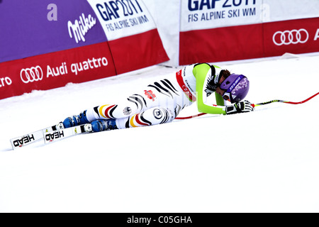 Maria Riesch (GER), bei der FIS Alpinen Ski-WM in Garmisch-Partenkirchen 2011 Stockfoto