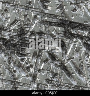 Eine verschlissene Material mit größeren Kratzer aufweist. Sehr abgenutzt und schäbig suchen. Diese ausgehobelt Textur Kacheln nahtlos als Muster. Stockfoto