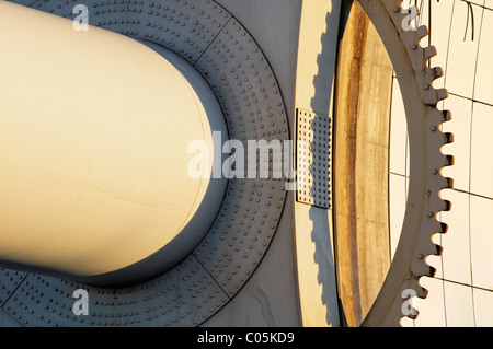 Detail der Hebemechanismus Falkirk Wheel, Falkirk, Schottland, Großbritannien. Stockfoto