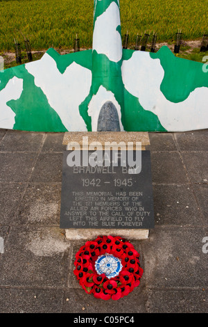 RAF Bradwell Bay Denkmal Stockfoto