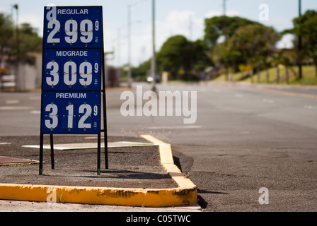 Gaspreise - Vereinigte Staaten Stockfoto