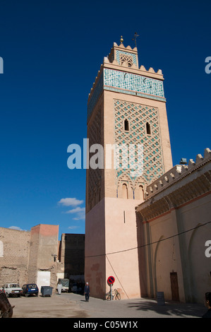 Kasbah Moschee Turm, Marrakesch Stockfoto