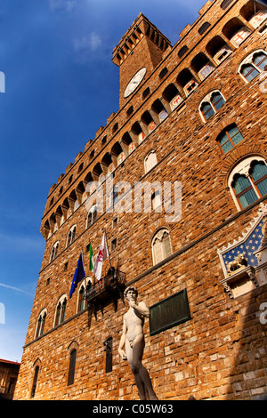 Palazzo della Signoria Piazza della Signoria-Palazzo Vecchio Florenz Italien Stockfoto