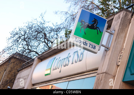 Aussenansicht der Lloyds TSB bank Stockfoto