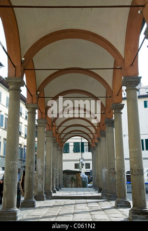 Loggia del Pesce von Giorgio Vasari, Piazza dei Ciompi, Firenze (Florenz), Unesco World Heritage Site, Toskana, Italien, Europa Stockfoto