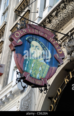 Old King es Head Pub in Borough High Street, London, England Stockfoto