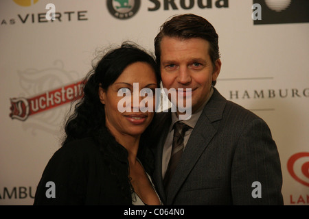 Chantal de Freitas, Kai Wiesinger Filmfest Hamburg - "Odette Toulemonde" Aftershow Party im Alsterhaus Hamburg, Deutschland- Stockfoto