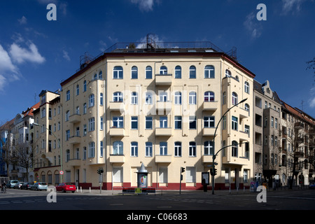 Wohn-Wohnung Block auf eine Ecke, Tiergarten, Berlin, Deutschland, Europa Stockfoto