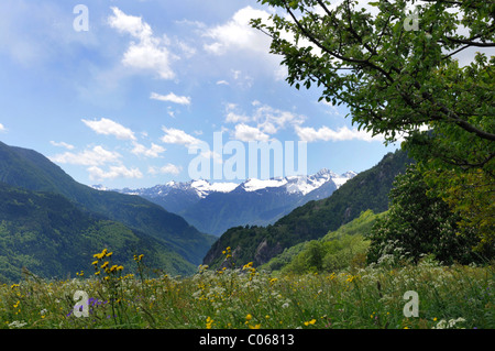 Soglio, Bergell, Graubünden, Schweiz, Europa Stockfoto