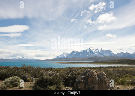 Himmel über Sarmiento See Torres del Paine Nationalpark Chile Südamerika Stockfoto