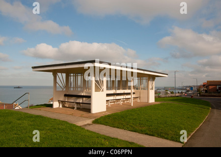 Ruhestätte auf Hügel sitzen Herne Bay Küstenstadt im Norden Kent England uk Stockfoto