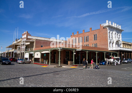 Old Sacramento State Historic Park in Sacramento, Kalifornien, USA. Stockfoto