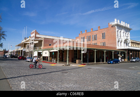 Old Sacramento State Historic Park in Sacramento, California, USA. Stockfoto