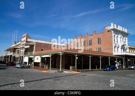 Old Sacramento State Historic Park in Sacramento, California, USA. Stockfoto