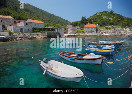 Kozarica Dorf auf der Insel Mljet Stockfoto