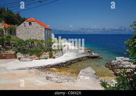 Kozarica Dorf auf der Insel Mljet Stockfoto