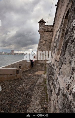 Kuba, Havanna. Havanna von El Morro Festung. Stockfoto