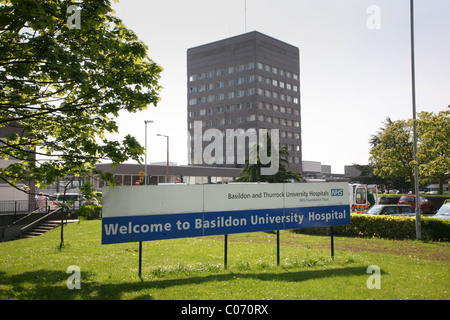 Basildon University Hospital in Basildon, Essex, UK Stockfoto