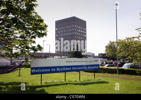 Basildon University Hospital in Basildon, Essex, UK Stockfoto