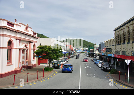 Tainui Street, Greymouth, West Coast, Südinsel, Neuseeland Stockfoto