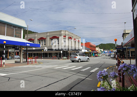 Tainui Street, Greymouth, West Coast, Südinsel, Neuseeland Stockfoto