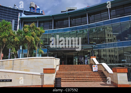 Zentralbibliothek, Civic Square, Wellington, Region Wellington, Nordinsel Neuseeland Stockfoto