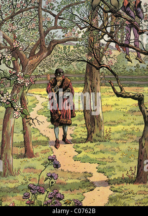 JOB (Jacques Onfroy de Breville) - französischer Illustrator (1858-1931) französischen König Louis XI Stockfoto